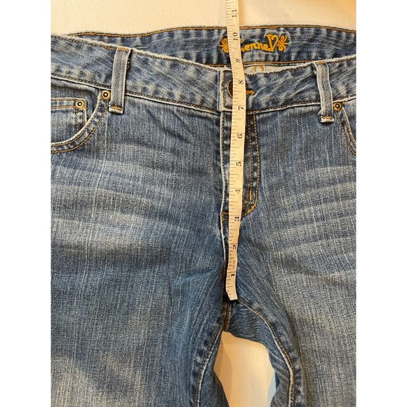 Cenne V Womens Vintage 1980s Jeans Boot Cut Leg Embroidered Pockets Blue Size 12 - Picture 5 of 11